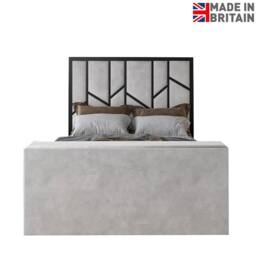 KDMD Sherlock Luxe Upholstered Silver Television Bed Frame - Size: Single - thumbnail 6