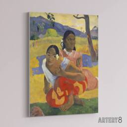 "Artery8 When Will You Marry Tahiti Women Paul Gauguin Canvas Wall Art Print - Size: W12"" x H16""" - thumbnail 2