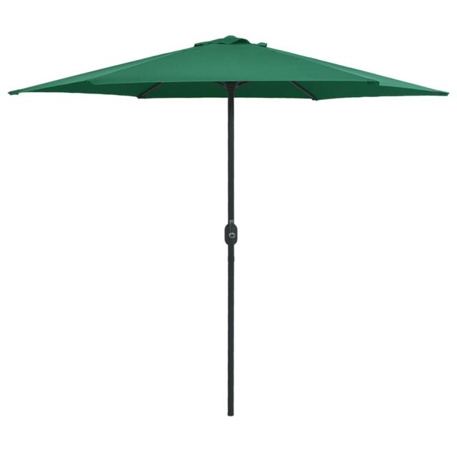 Berkfield Home Outdoor Parasol with Aluminium Pole 270x246 cm Green - image 1