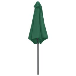 Berkfield Home Outdoor Parasol with Aluminium Pole 270x246 cm Green - thumbnail 4