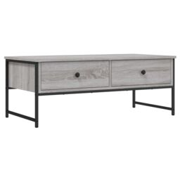 Berkfield Home Coffee Table Grey Sonoma 101x49x39.5 cm Engineered Wood - thumbnail 2