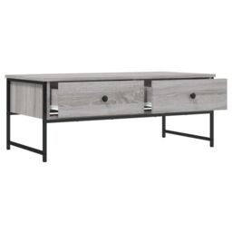 Berkfield Home Coffee Table Grey Sonoma 101x49x39.5 cm Engineered Wood - thumbnail 5