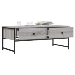 Berkfield Home Coffee Table Grey Sonoma 101x49x39.5 cm Engineered Wood - thumbnail 4