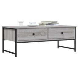 Berkfield Home Coffee Table Grey Sonoma 101x49x39.5 cm Engineered Wood - thumbnail 1