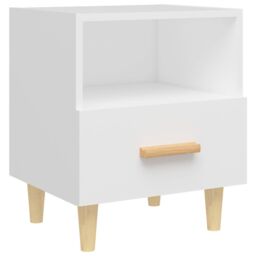 Berkfield Home Bedside Cabinets 2 pcs White 40x35x47 cm - Size: 40 x 35 x 47 cm - thumbnail 5