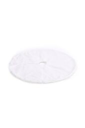 Living and Home D122cm Snow White Plush Christmas Tree Skirt for Holiday Decoration - thumbnail 5
