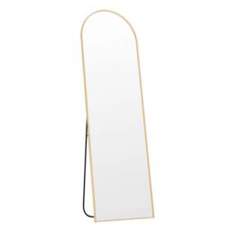 VOGREX 165cm Arched Full Length Floor Mirror Golden Free Standing Frame in Gold