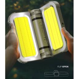 Obasyhig Outdoor Solar Emergency Light with Strong Magnetic Attachment in Green - thumbnail 6