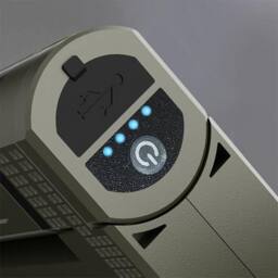 Obasyhig Outdoor Solar Emergency Light with Strong Magnetic Attachment in Green - thumbnail 7