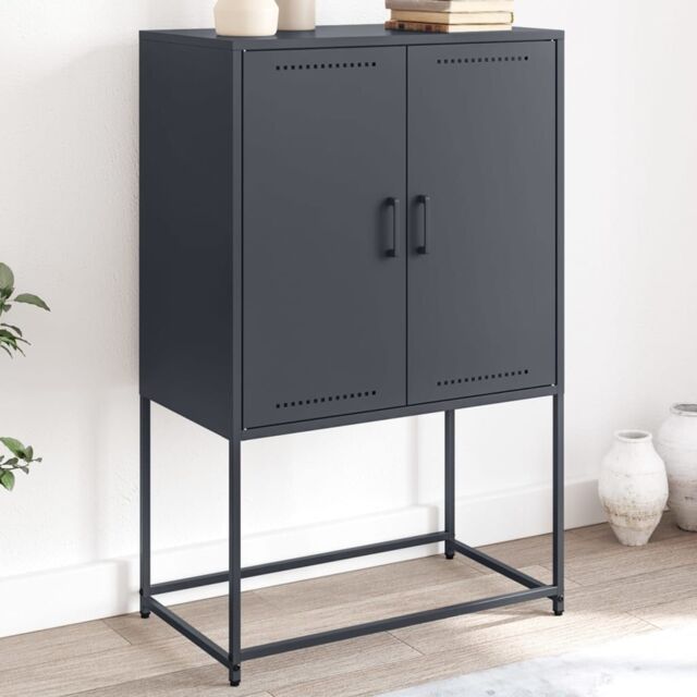 Berkfield Home Highboard Anthracite 68.5x38.5x107 cm Steel - image 1