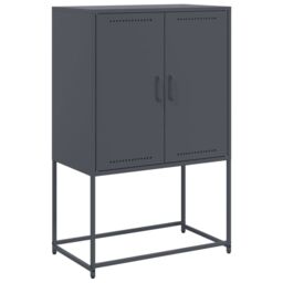 Berkfield Home Highboard Anthracite 68.5x38.5x107 cm Steel - thumbnail 2