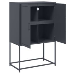 Berkfield Home Highboard Anthracite 68.5x38.5x107 cm Steel - thumbnail 9