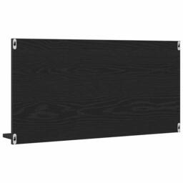 Berkfield Home Bathroom Mirror Cabinet Black Oak 90x11x45 cm Engineered Wood - Size: 90 x 11 x 45 cm - thumbnail 7