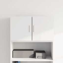 Berkfield Home Wall Cabinet White 70x42.5x40 cm Engineered Wood - thumbnail 1