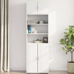 Berkfield Home Wall Cabinet White 70x42.5x40 cm Engineered Wood - thumbnail 3