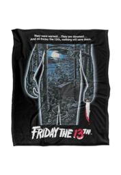 Warner Brothers Friday The 13Th Logo Silky Touch Super Soft Throw Blanket 152x127cm in White - Size: 152x127 cm - thumbnail 1