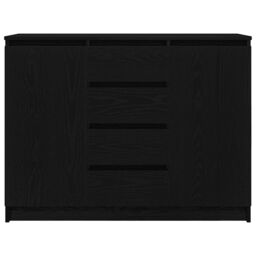 Berkfield Home Sideboard with Drawers Black Oak 100.5x35x76 cm Engineered Wood - thumbnail 6