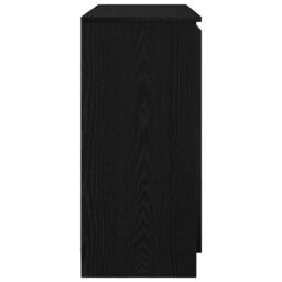 Berkfield Home Sideboard with Drawers Black Oak 100.5x35x76 cm Engineered Wood - thumbnail 7