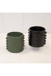 KDMD Dimpled Timeless Black Pot with Bobbins - thumbnail 2