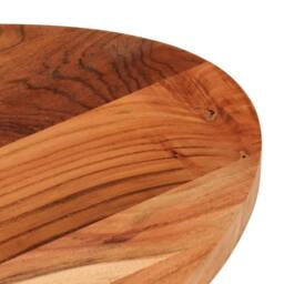 Berkfield Home Table Top 110x50x2.5 cm Oval Solid Wood Acacia in Brown - thumbnail 6
