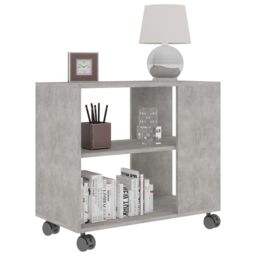 Berkfield Home Side Table Concrete Grey 70x35x55 cm Engineered Wood - Size: 70 x 35 x 55 cm - thumbnail 3