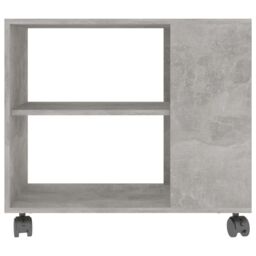 Berkfield Home Side Table Concrete Grey 70x35x55 cm Engineered Wood - Size: 70 x 35 x 55 cm - thumbnail 4