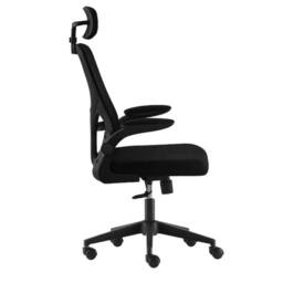 NESTLUNE Executive Office Chair Swivel Gaming Computer in Black - Size: 100 cm x 15 cm - thumbnail 5