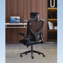 NESTLUNE Executive Office Chair Swivel Gaming Computer in Black - Size: 100 cm x 15 cm - thumbnail 6