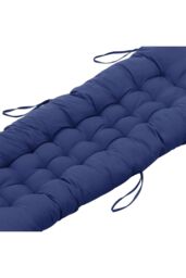 H&O Direct Indoor Outdoor Chair Cushion Thicken Bench Rocking Cushions in Dark Blue - thumbnail 5