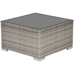 OUTSUNNY Outdoor Garden Furniture Rattan Single Middle Sofa w/ Cushions in Grey - thumbnail 2
