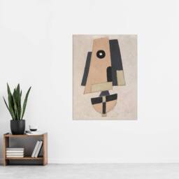 "Artery8 Movement Bermuda Abstract Painting Hartley Wall Art Poster Print in Pink - Size: W12"" x H16""" - thumbnail 4
