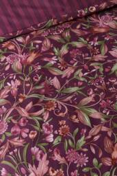 Catherine Lansfield Richmond Floral Reversible Duvet Cover Set in Plum - Size: Double - thumbnail 4