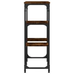 Berkfield Home Console Table Smoked Oak 89.5x28x76 cm Engineered Wood in Brown - thumbnail 5