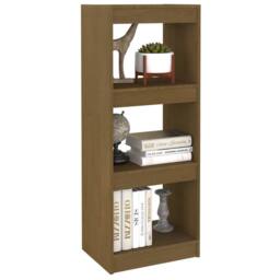 Berkfield Home Beautiful Book Cabinet/Room Divider Honey Brown 40x30x103.5 cm Pi - thumbnail 4