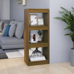 Berkfield Home Beautiful Book Cabinet/Room Divider Honey Brown 40x30x103.5 cm Pi - thumbnail 2