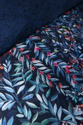 Soiree 'Tessa' 200 Thread Count Duvet Cover Set in Navy - Size: Double - thumbnail 3