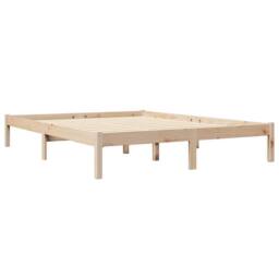 Berkfield Home Decorative Bookcase Bed without Mattress 160x200 cm Solid Wood Pine in Light Tan - thumbnail 7