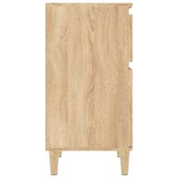 Berkfield Home Bedside Cabinet Sonoma Oak 40x35x70 cm in Brown - Size: 40 x 35 x 70 cm - thumbnail 7