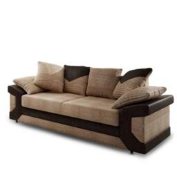 SNUG FURNITURE BIRMINGHAM LTD Dino Jumbo Cord 3+2 Brown & Beige Sofa Set - thumbnail 2