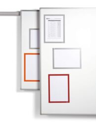 Durable Duraframe Magnetic Document Signage Frame for Metal - 5 Pack - A4 Blue in Dark Blue - thumbnail 4