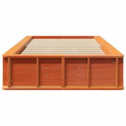 Berkfield Home Bed Frame with Storage Wax brown 100 x 200 cm Solid Pine Wood - thumbnail 5