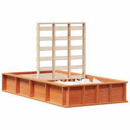 Berkfield Home Bed Frame with Storage Wax brown 100 x 200 cm Solid Pine Wood - thumbnail 3