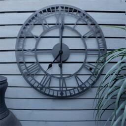 "St Helens Black Open Face Design Wall Clock Non Ticking - 600mm/24"" in Charcoal" - thumbnail 1