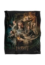 Warner Brothers The Hobbit The Desolation Of Smaug Officially Licensed Silky Touch Super Soft Throw Blanket 152 x 127 cm in White - thumbnail 1