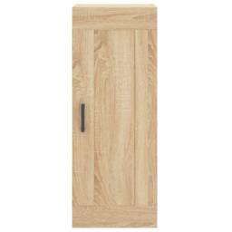 Berkfield Home Highboard Sonoma Oak 34.5x34x180 cm Engineered Wood in Brown - thumbnail 7