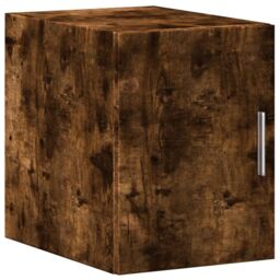 Berkfield Home Wall Cabinet Smoked Oak 30x42.5x40 cm Engineered Wood in Brown - thumbnail 2