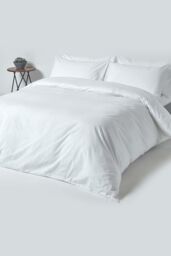 Homescapes Egyptian Cotton Deep Fitted Sheet 18 inch 200 Thread Count in White - Size: Double Fitted - thumbnail 4