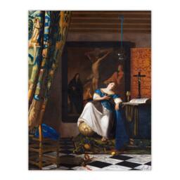 Artery8 Johannes Vermeer Framed Wall Art Print Allegory of the Catholic Faith - Size: A4 - thumbnail 3