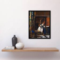 Artery8 Johannes Vermeer Framed Wall Art Print Allegory of the Catholic Faith - Size: A4 - thumbnail 2