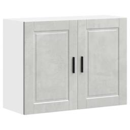 Berkfield Home Kitchen Wall Cabinet Porto Concrete Grey Engineered Wood - thumbnail 1